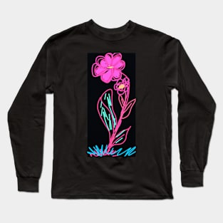 digital daisy Long Sleeve T-Shirt